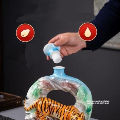 BÌNH SỨ ĐỰNG RƯỢU - LINH VẬT